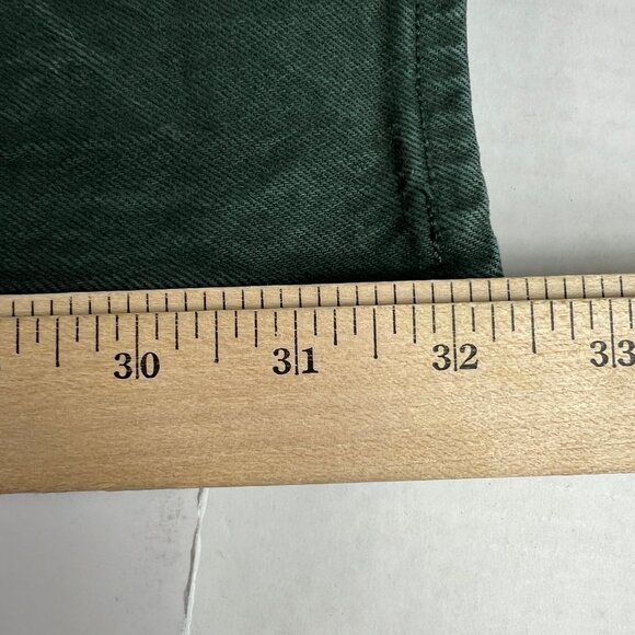 Abercrombie Fitch Jeans Womens 31x32* 90s Straight High Rise Green Denim Tag 30L - Picture 11 of 16